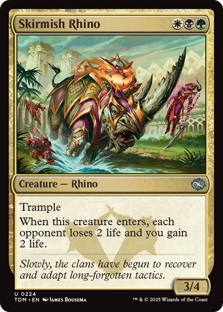Skirmish Rhino (224) [Tarkir: Dragonstorm] | Rook's Games and More