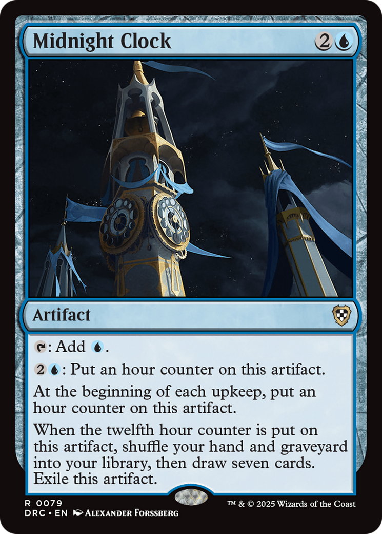 Midnight Clock [Aetherdrift Commander] | Rook's Games and More