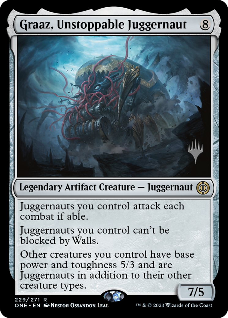 Graaz, Unstoppable Juggernaut (Promo Pack) [Phyrexia: All Will Be One Promos] | Rook's Games and More