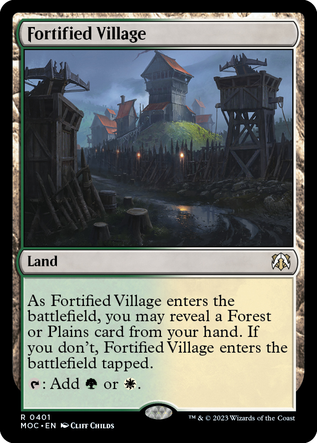 Fortified Village [March of the Machine Commander] | Rook's Games and More