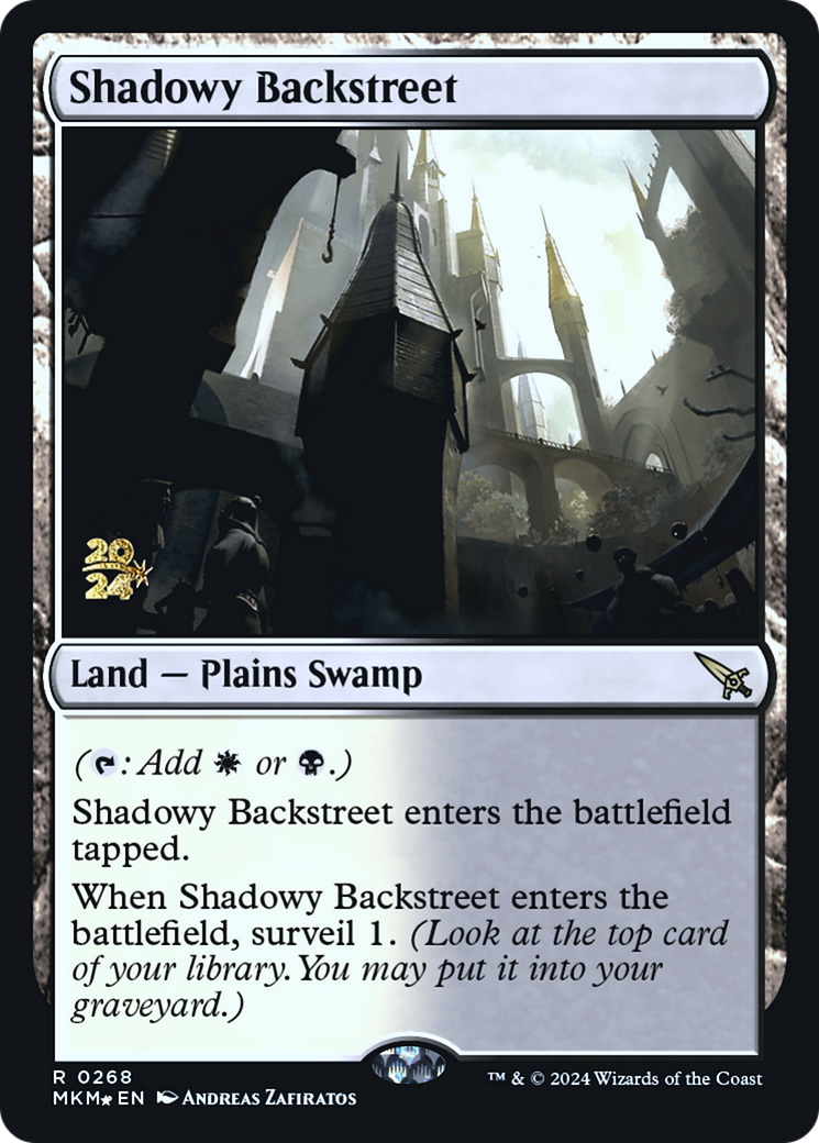 Shadowy Backstreet [Murders at Karlov Manor Prerelease Promos] | Rook's Games and More