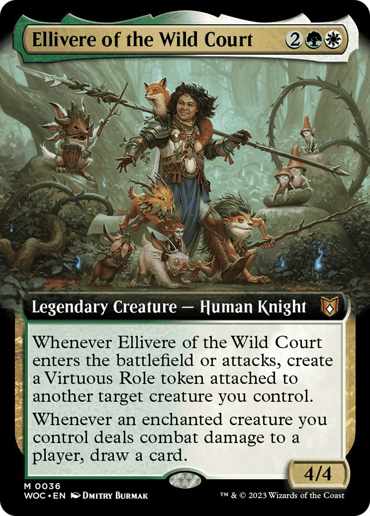 Ellivere of the Wild Court (Extended Art) [Wilds of Eldraine Commander] | Rook's Games and More