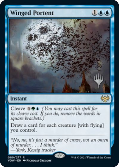 Winged Portent (Promo Pack) [Innistrad: Crimson Vow Promos] | Rook's Games and More