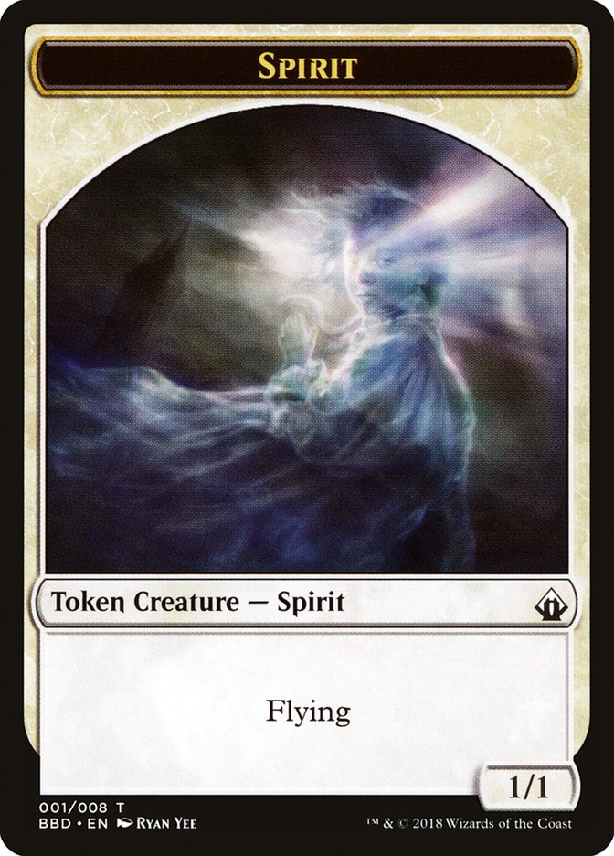 Spirit Token [Battlebond Tokens] | Rook's Games and More