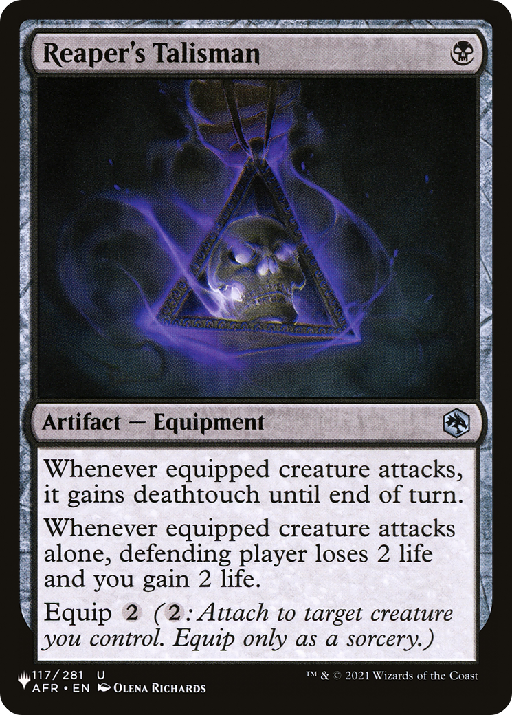 Reaper's Talisman [The List] | Rook's Games and More