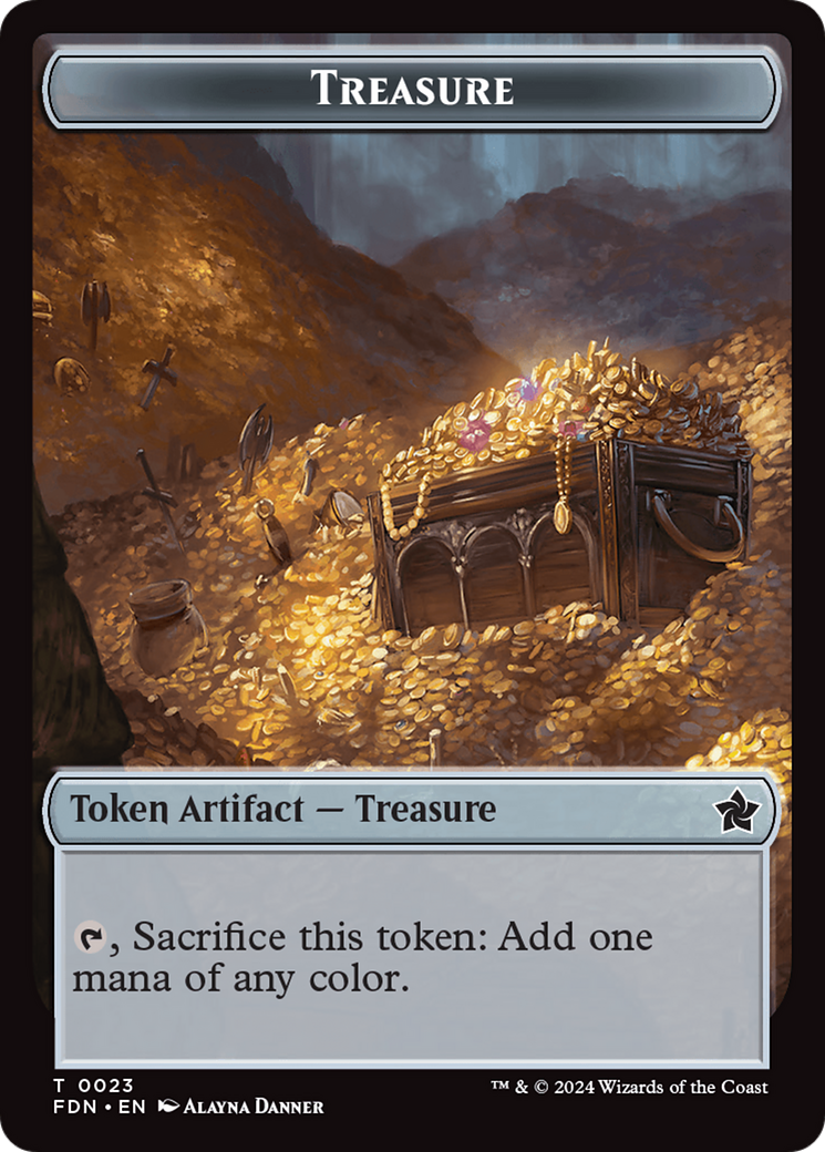 Food // Treasure Double-Sided Token [Foundations Tokens] | Rook's Games and More