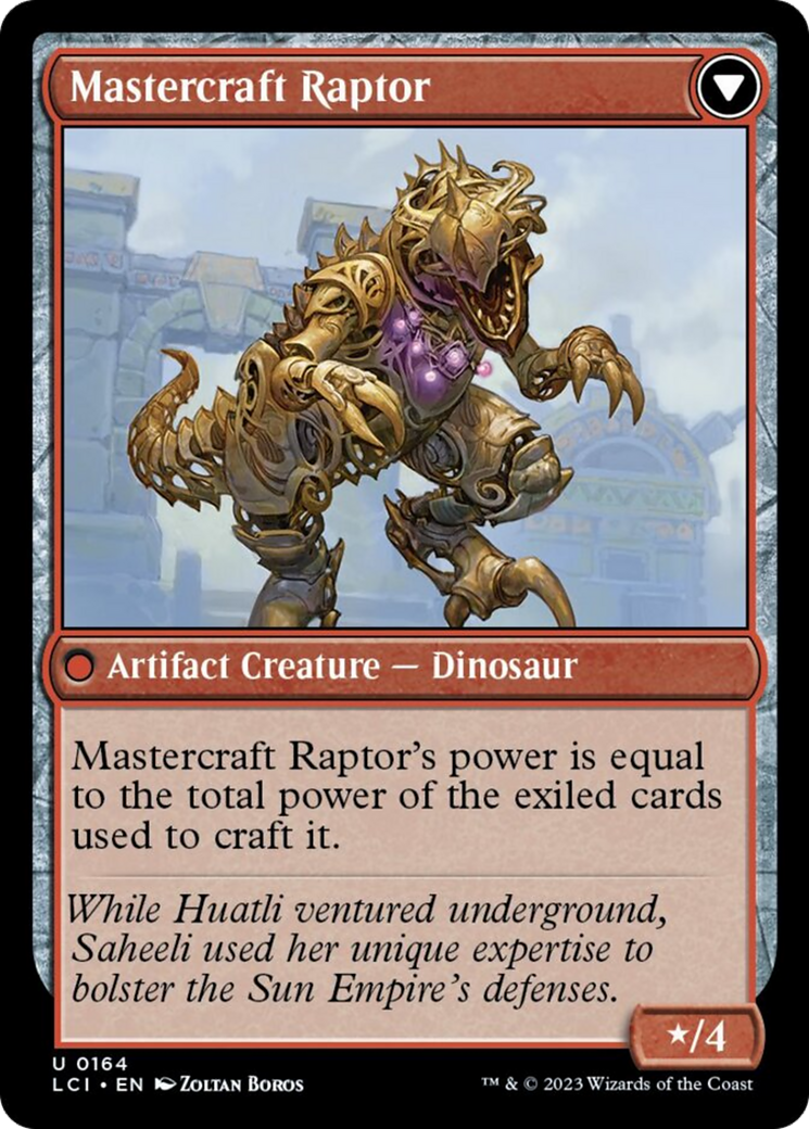 Saheeli's Lattice // Mastercraft Raptor [The Lost Caverns of Ixalan] | Rook's Games and More