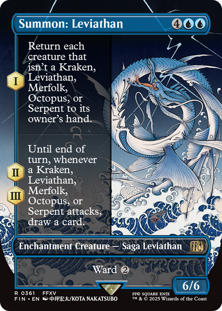 Summon: Leviathan (Borderless) [FINAL FANTASY] | Rook's Games and More