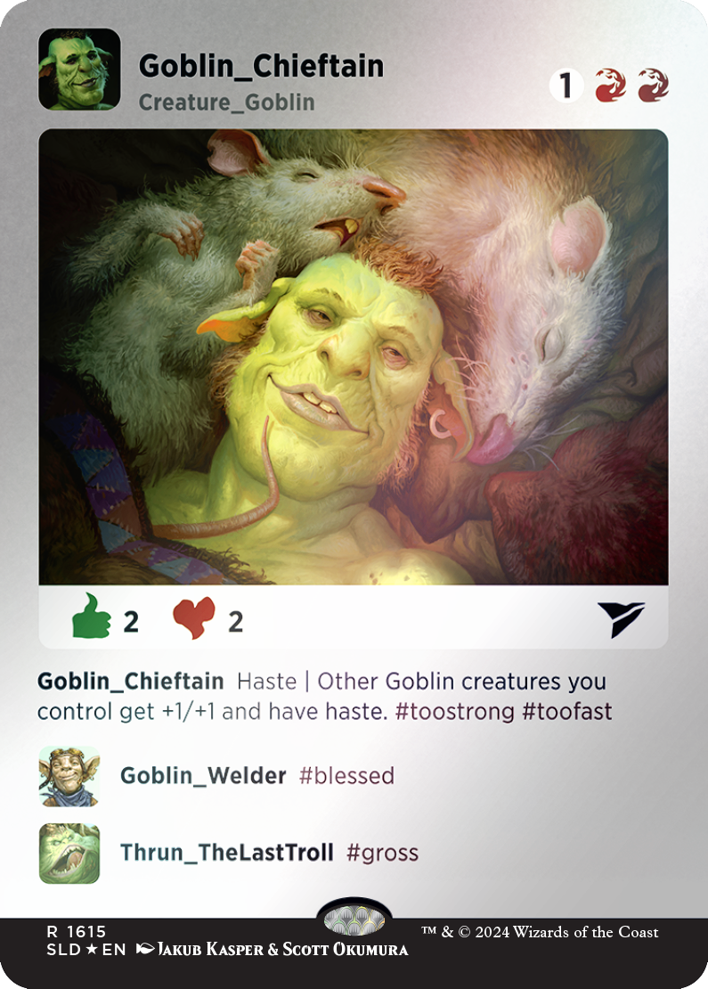 Goblin Chieftain (Rainbow Foil) [Secret Lair Drop Series] | Rook's Games and More