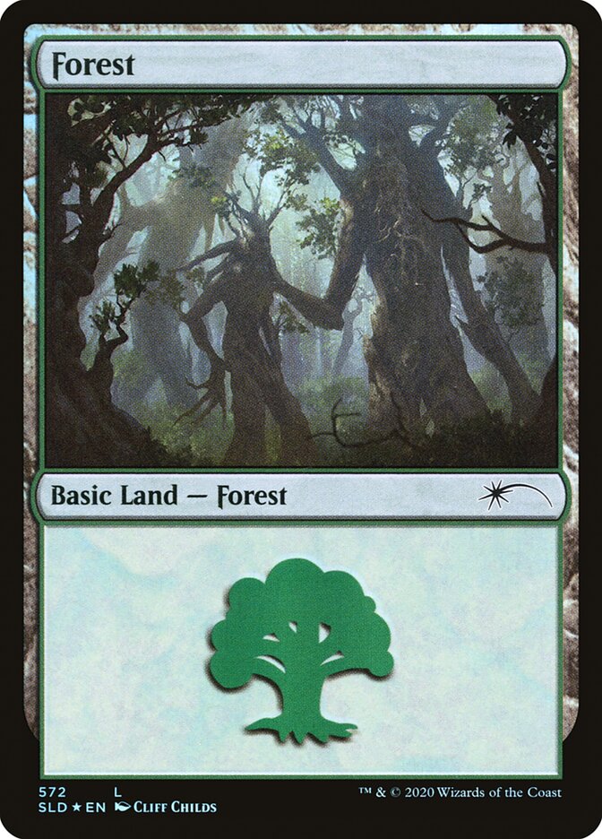 Forest (Tree Hugging) (572) [Secret Lair Drop Promos] | Rook's Games and More