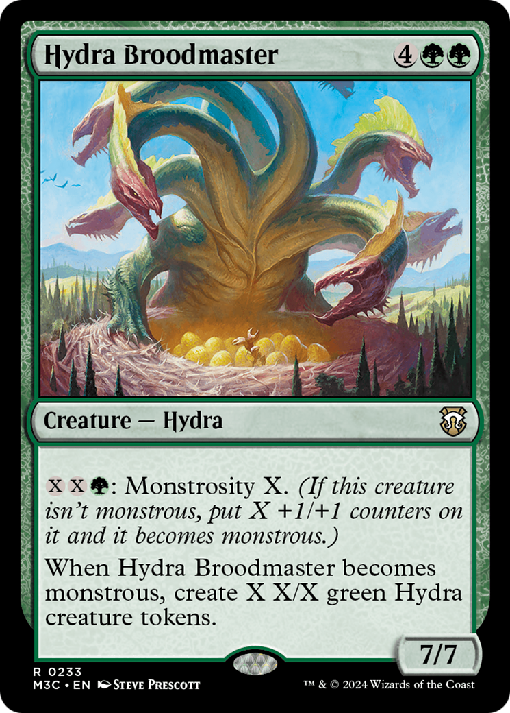 Hydra Broodmaster (Ripple Foil) [Modern Horizons 3 Commander] | Rook's Games and More