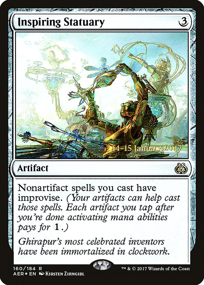 Inspiring Statuary [Aether Revolt Prerelease Promos] | Rook's Games and More