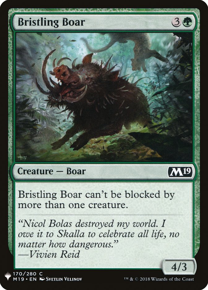 Bristling Boar [Mystery Booster] | Rook's Games and More