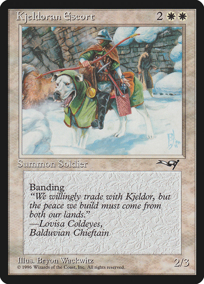 Kjeldoran Escort (Wall Background) [Alliances] | Rook's Games and More
