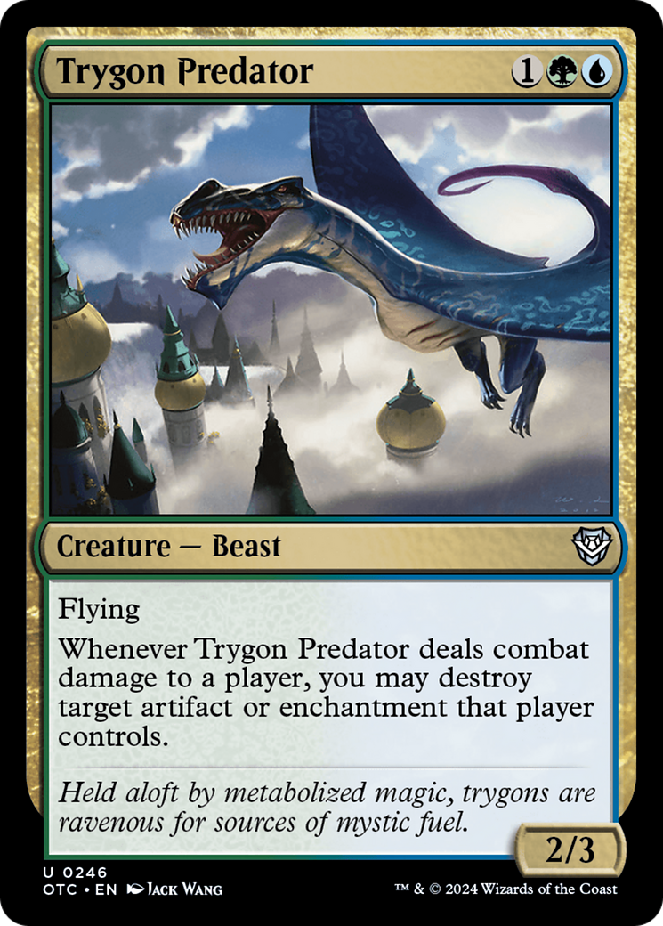 Trygon Predator [Outlaws of Thunder Junction Commander] | Rook's Games and More