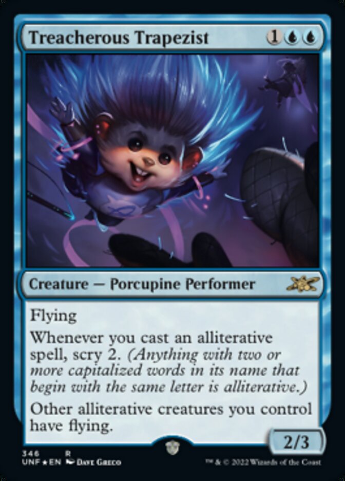 Treacherous Trapezist (Galaxy Foil) [Unfinity] | Rook's Games and More
