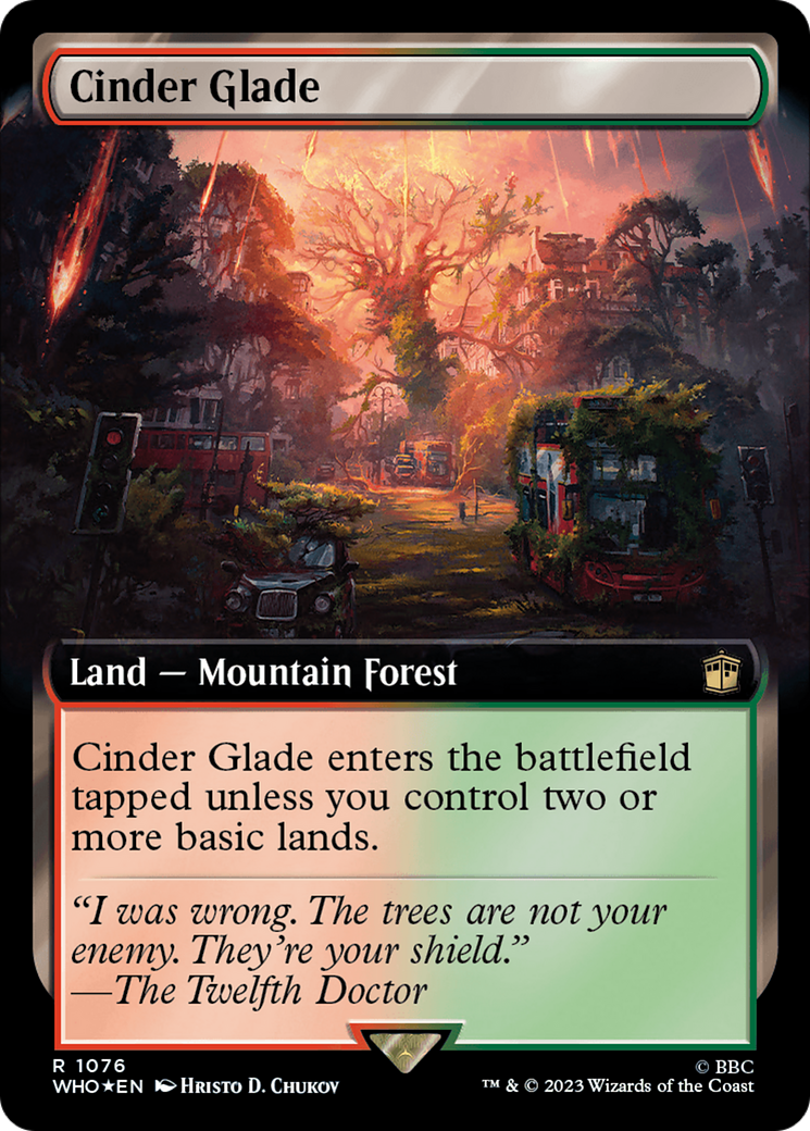 Cinder Glade (Extended Art) (Surge Foil) [Doctor Who] | Rook's Games and More