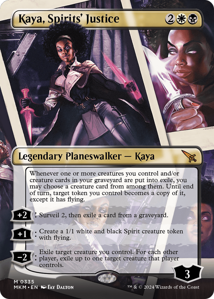 Kaya, Spirits' Justice (Borderless) [Murders at Karlov Manor] | Rook's Games and More