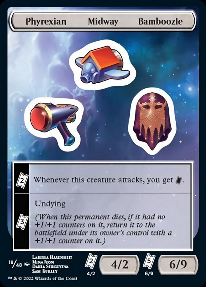 Phyrexian Midway Bamboozle [Unfinity Stickers] | Rook's Games and More