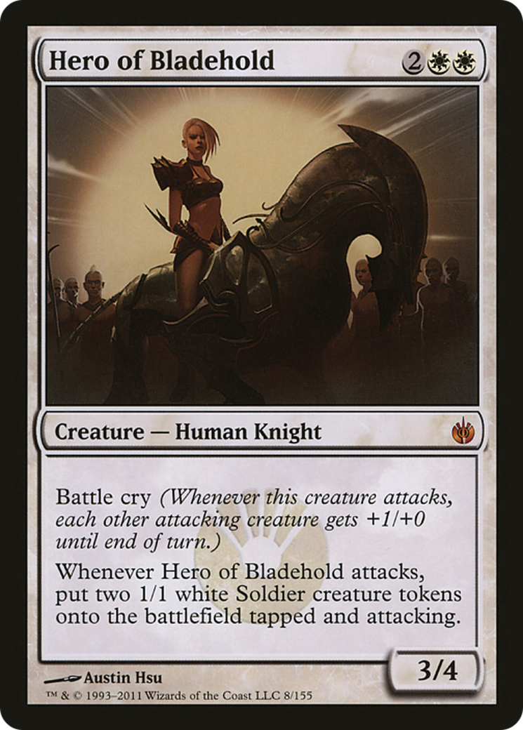 Hero of Bladehold (Mirrodin Besieged) (Oversized) [Oversize Cards] | Rook's Games and More