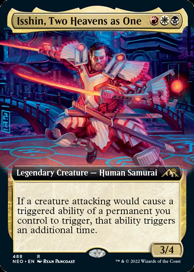 Isshin, Two Heavens as One (Extended Art) [Kamigawa: Neon Dynasty] | Rook's Games and More