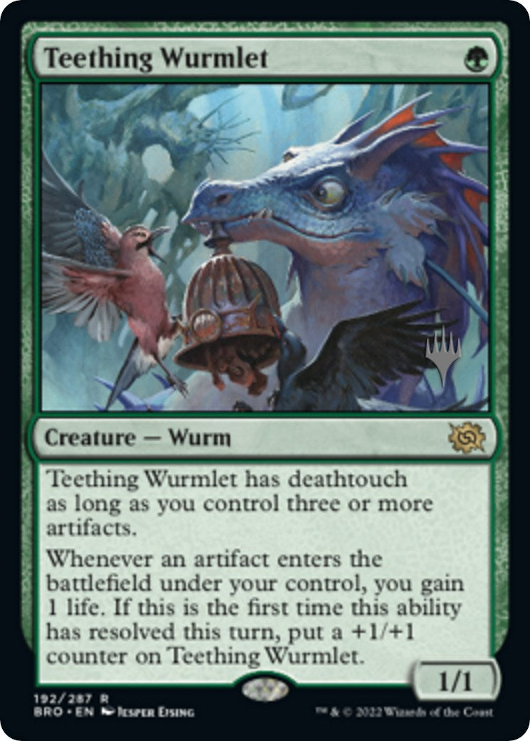 Teething Wurmlet (Promo Pack) [The Brothers' War Promos] | Rook's Games and More