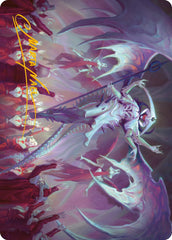 Atraxa, Grand Unifier Art Card (Gold-Stamped Signature) [Phyrexia: All Will Be One Art Series]
