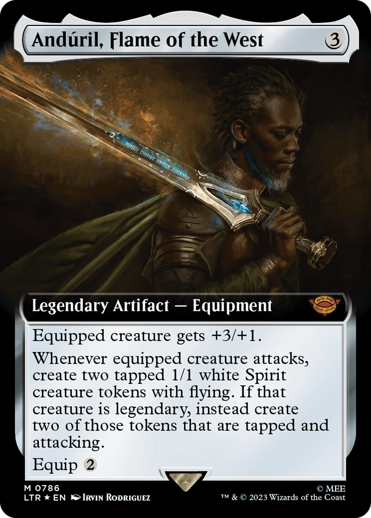 Anduril, Flame of the West (Extended Art) (Surge Foil) [The Lord of the Rings: Tales of Middle-Earth] | Rook's Games and More