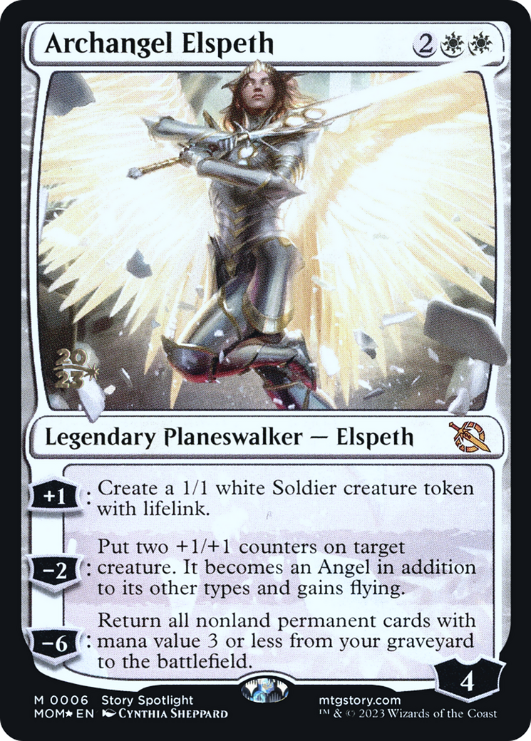 Archangel Elspeth [March of the Machine Prerelease Promos] | Rook's Games and More