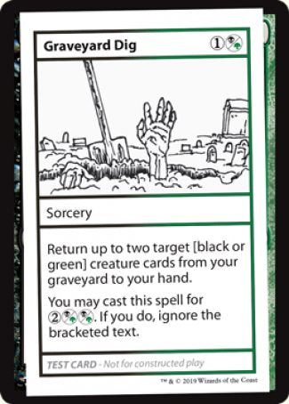 Graveyard Dig (2021 Edition) [Mystery Booster Playtest Cards] | Rook's Games and More