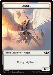 Angel // Spirit Double-Sided Token [Tarkir: Dragonstorm Commander Tokens] | Rook's Games and More