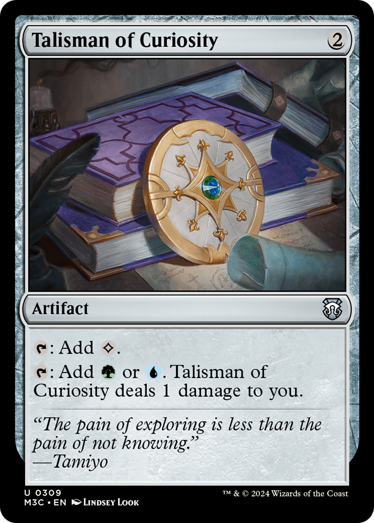 Talisman of Curiosity (Ripple Foil) [Modern Horizons 3 Commander] | Rook's Games and More