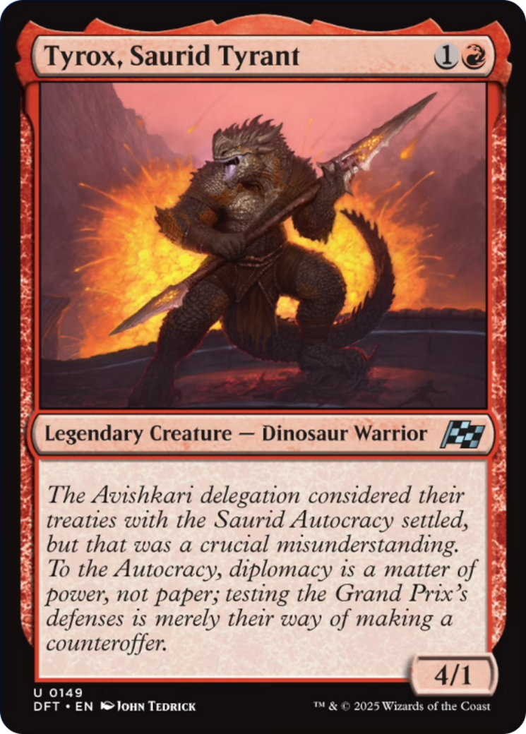 Tyrox, Saurid Tyrant [Aetherdrift] | Rook's Games and More