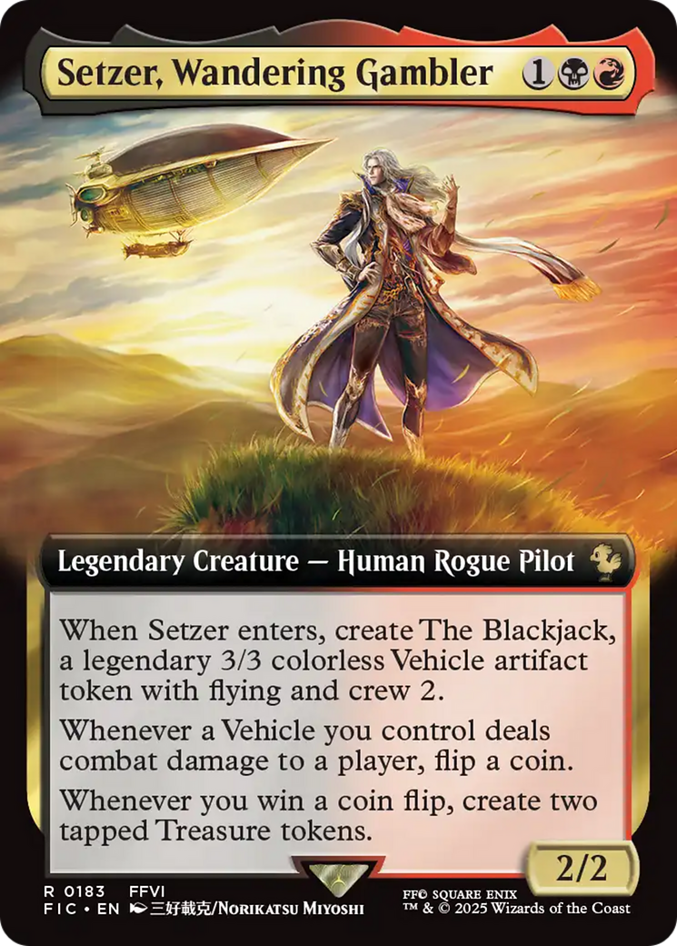 Setzer, Wandering Gambler (Extended Art) [FINAL FANTASY Commander] | Rook's Games and More