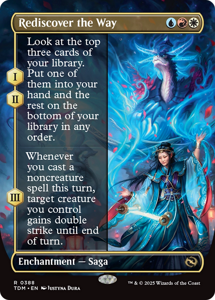 Rediscover the Way (Borderless) [Tarkir: Dragonstorm] | Rook's Games and More