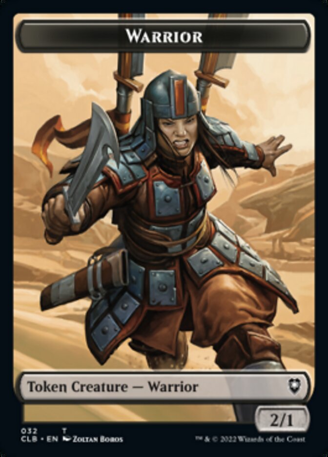 Warrior // Inkling Double-Sided Token [Commander Legends: Battle for Baldur's Gate Tokens] | Rook's Games and More