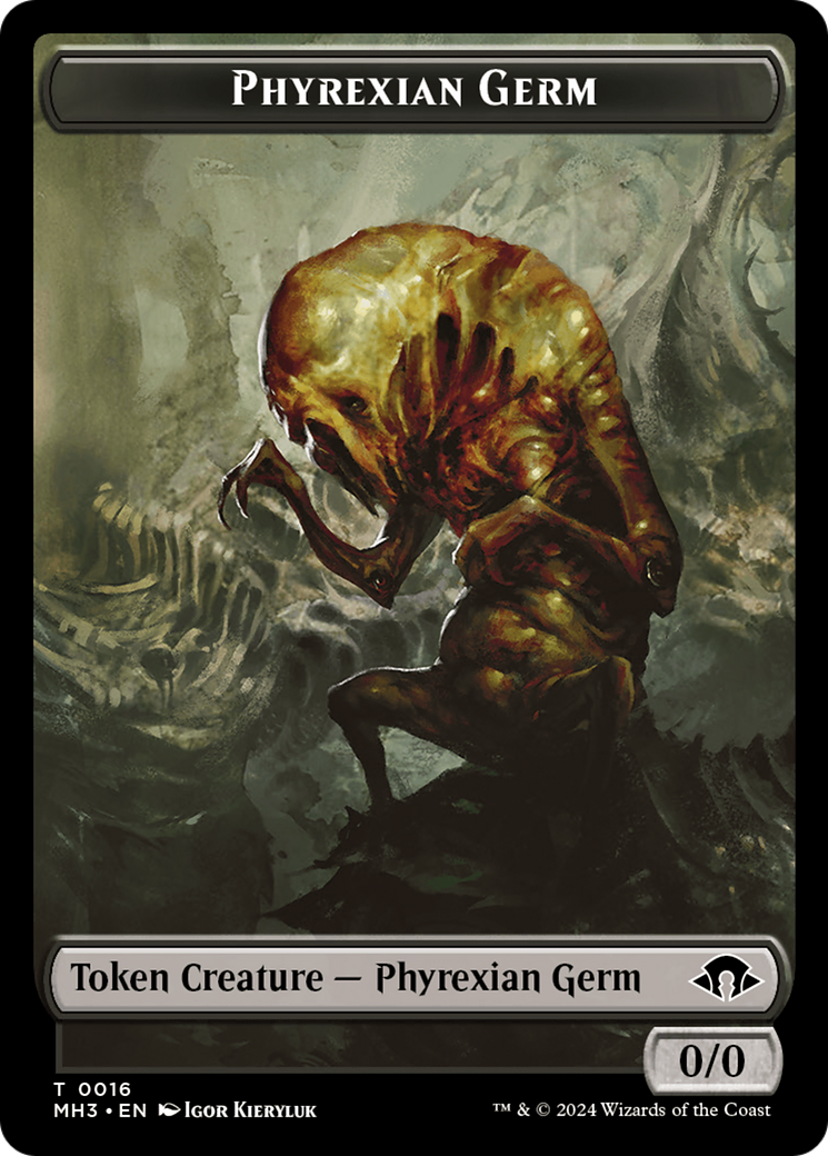 Phyrexian Germ // Clue Double-Sided Token [Modern Horizons 3 Tokens] | Rook's Games and More