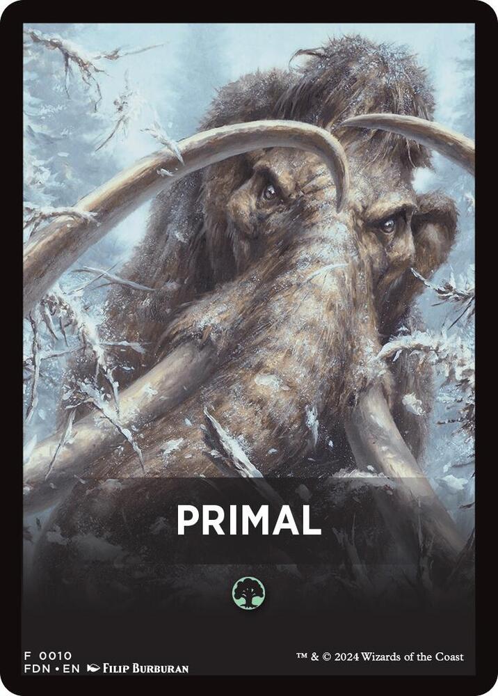 Primal Theme Card [Foundations Tokens] | Rook's Games and More