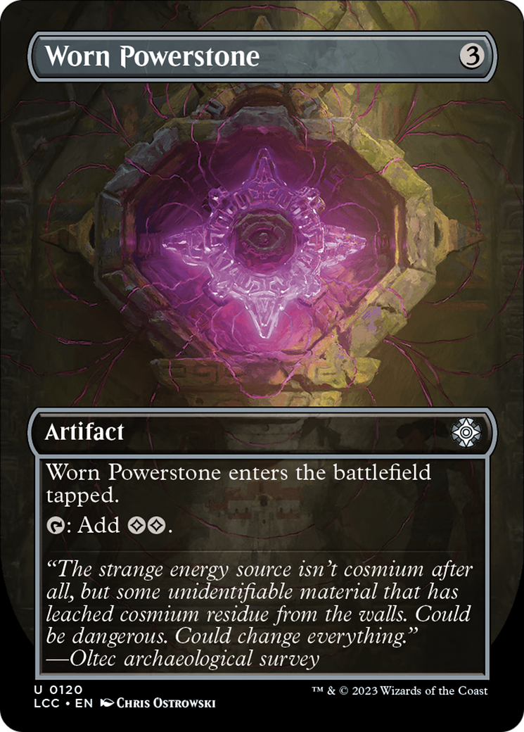 Worn Powerstone (Borderless) [The Lost Caverns of Ixalan Commander] | Rook's Games and More