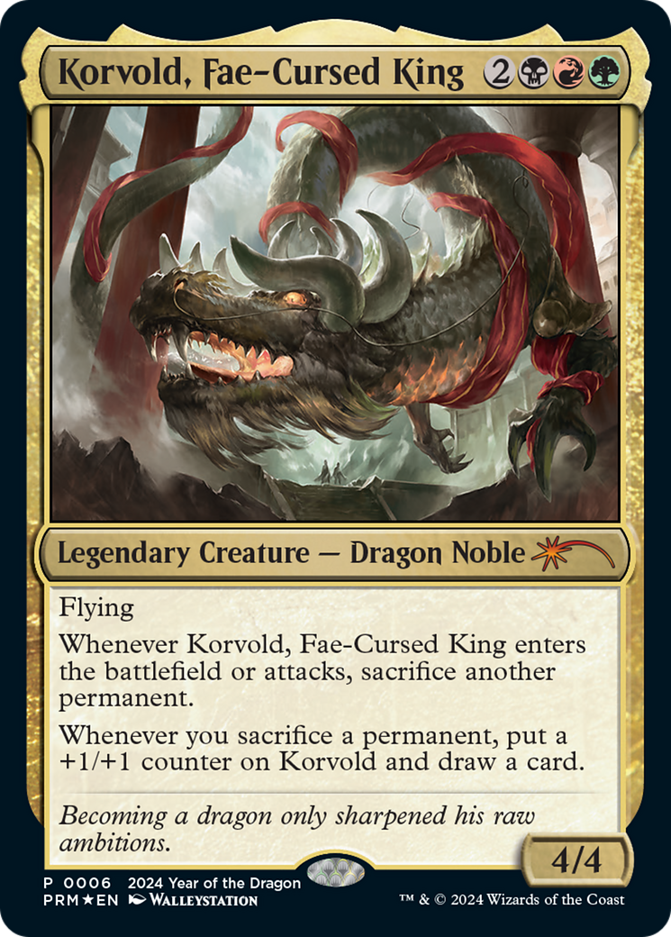 Korvold, Fae-Cursed King (Year of the Dragon 2024) [Standard Showdown Promos] | Rook's Games and More