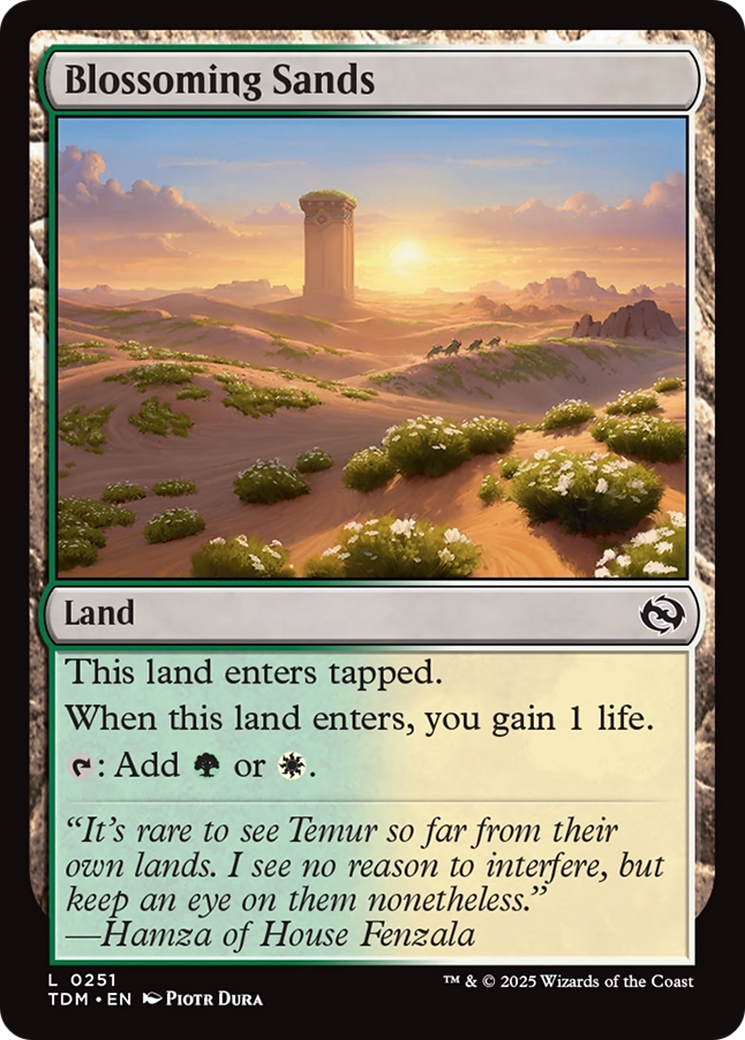 Blossoming Sands [Tarkir: Dragonstorm] | Rook's Games and More