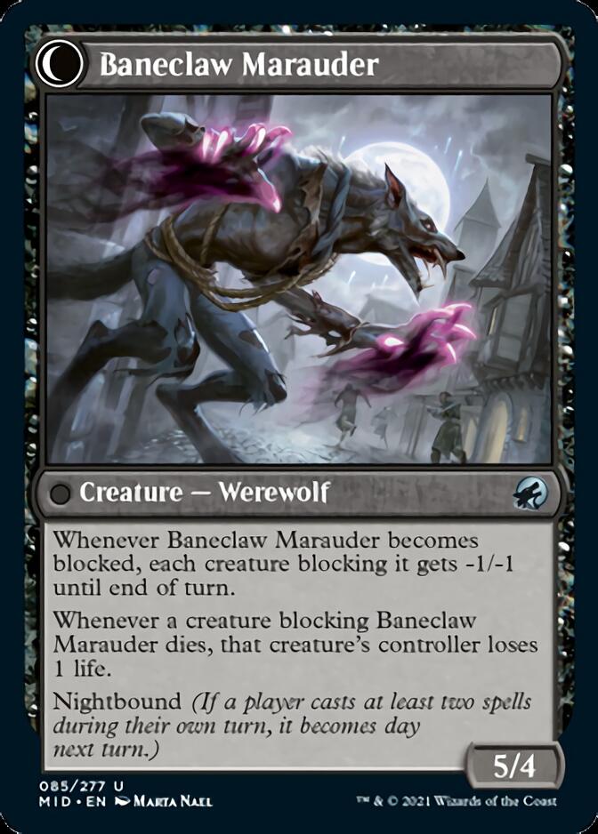 Baneblade Scoundrel // Baneclaw Marauder [Innistrad: Midnight Hunt] | Rook's Games and More