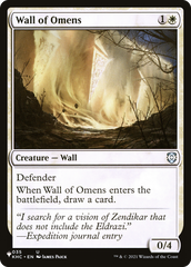 Wall of Omens (KHC) [The List] | Rook's Games and More