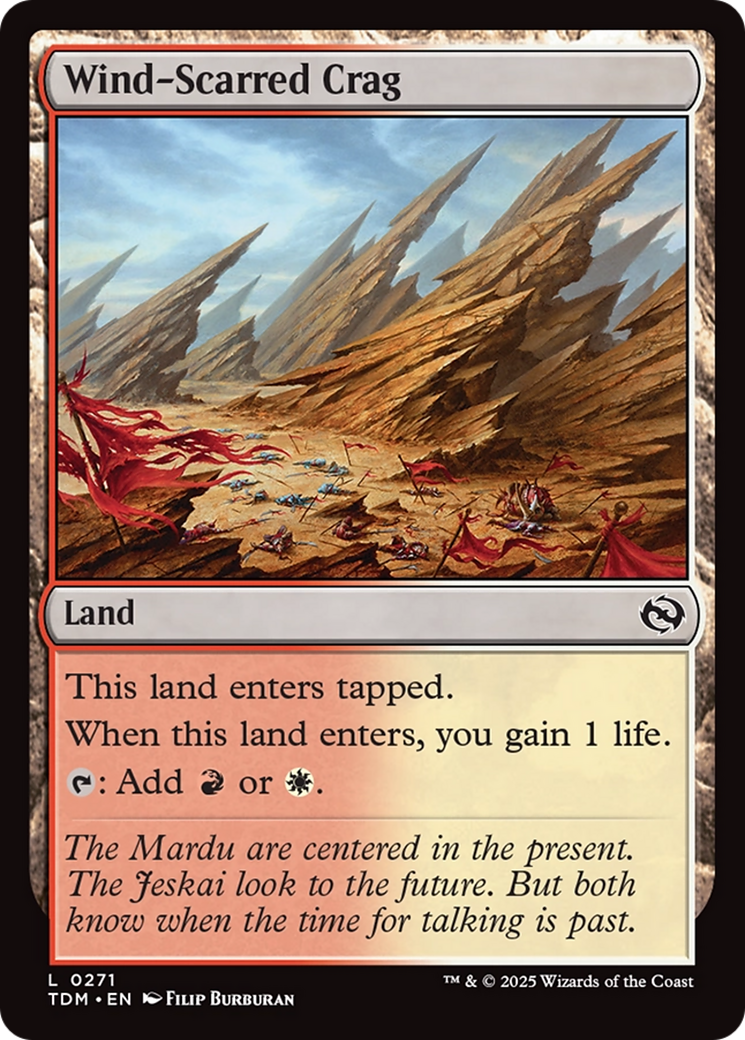 Wind-Scarred Crag [Tarkir: Dragonstorm] | Rook's Games and More