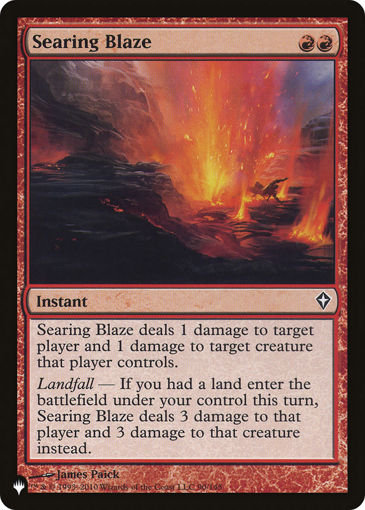 Searing Blaze [The List] | Rook's Games and More