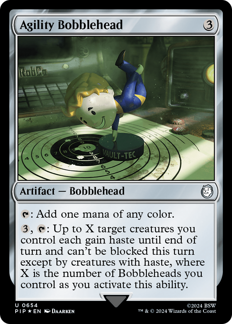 Agility Bobblehead (Surge Foil) [Fallout] | Rook's Games and More