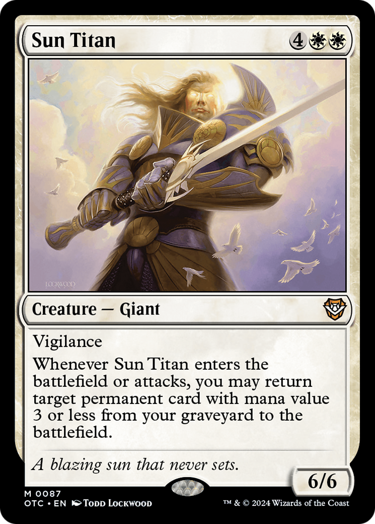 Sun Titan [Outlaws of Thunder Junction Commander] | Rook's Games and More