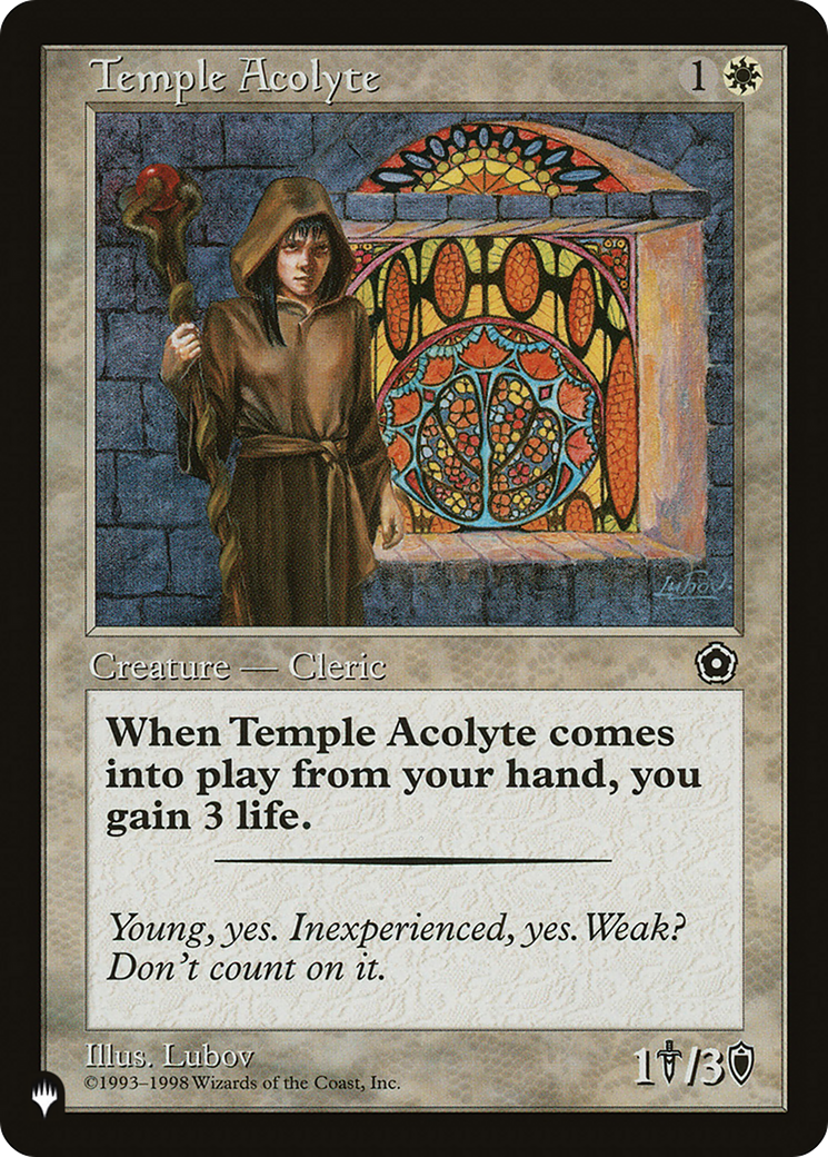 Temple Acolyte [The List Reprints] | Rook's Games and More