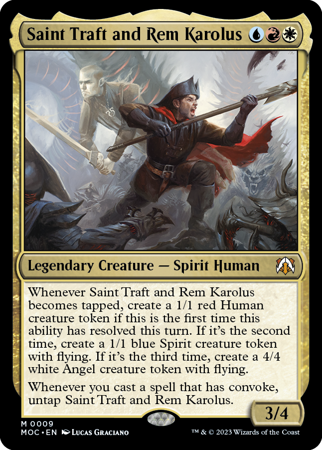 Saint Traft and Rem Karolus [March of the Machine Commander] | Rook's Games and More