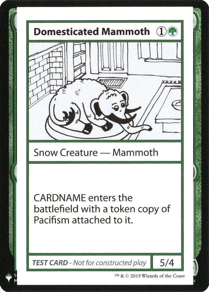 Domesticated Mammoth [Mystery Booster Playtest Cards] | Rook's Games and More